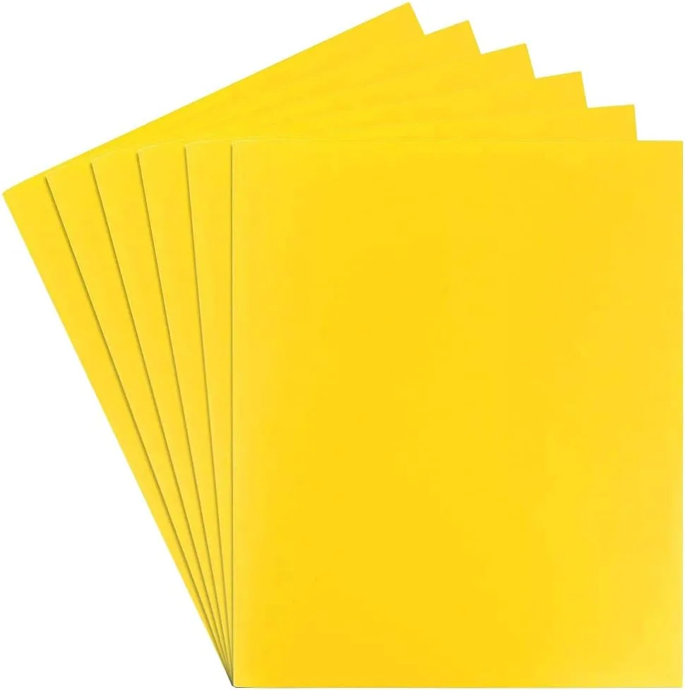 JAM Paper Heavy-Duty 2-Pocket Plastic Presentation Folders - Letter Size