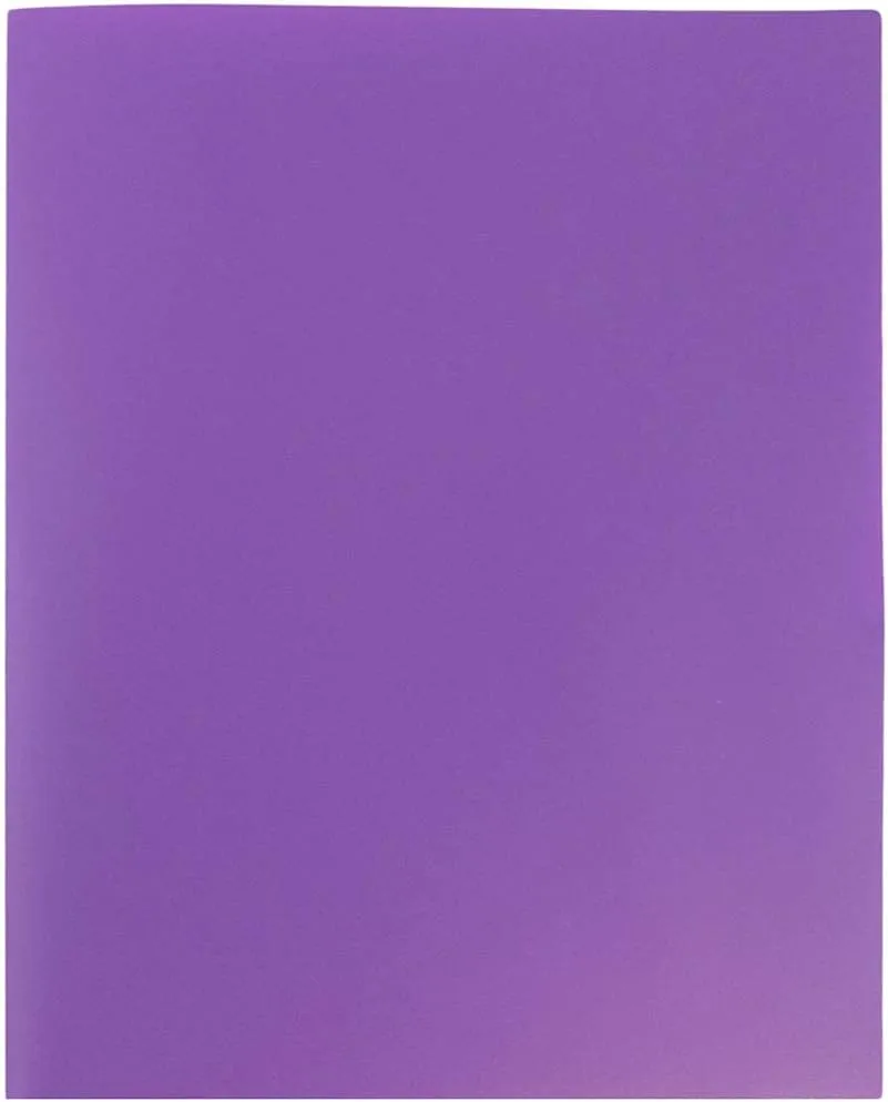 JAM Paper Plastic 2-Pocket POP Folders