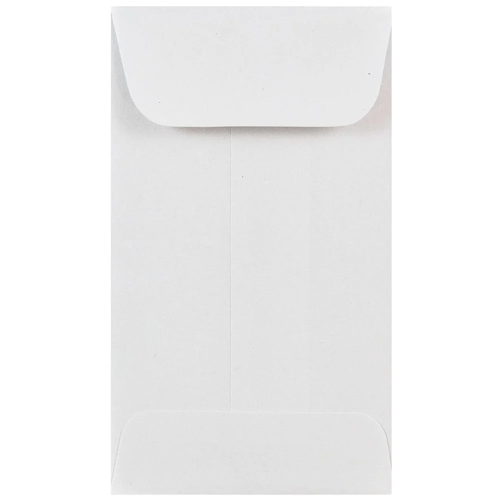 JAM PAPER Open-End Coin Envelopes - 24 lb Paper
