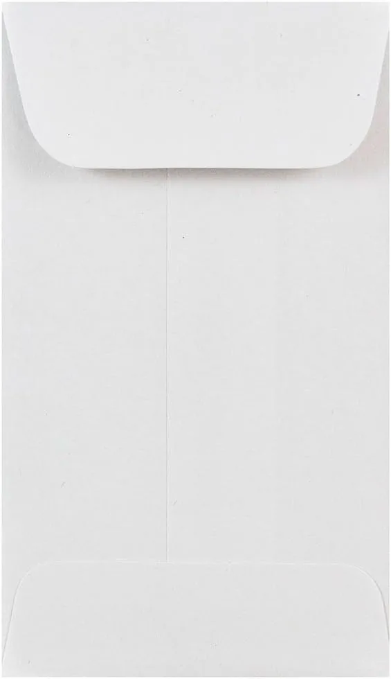 JAM PAPER Open-End Coin Envelopes - 24 lb Paper