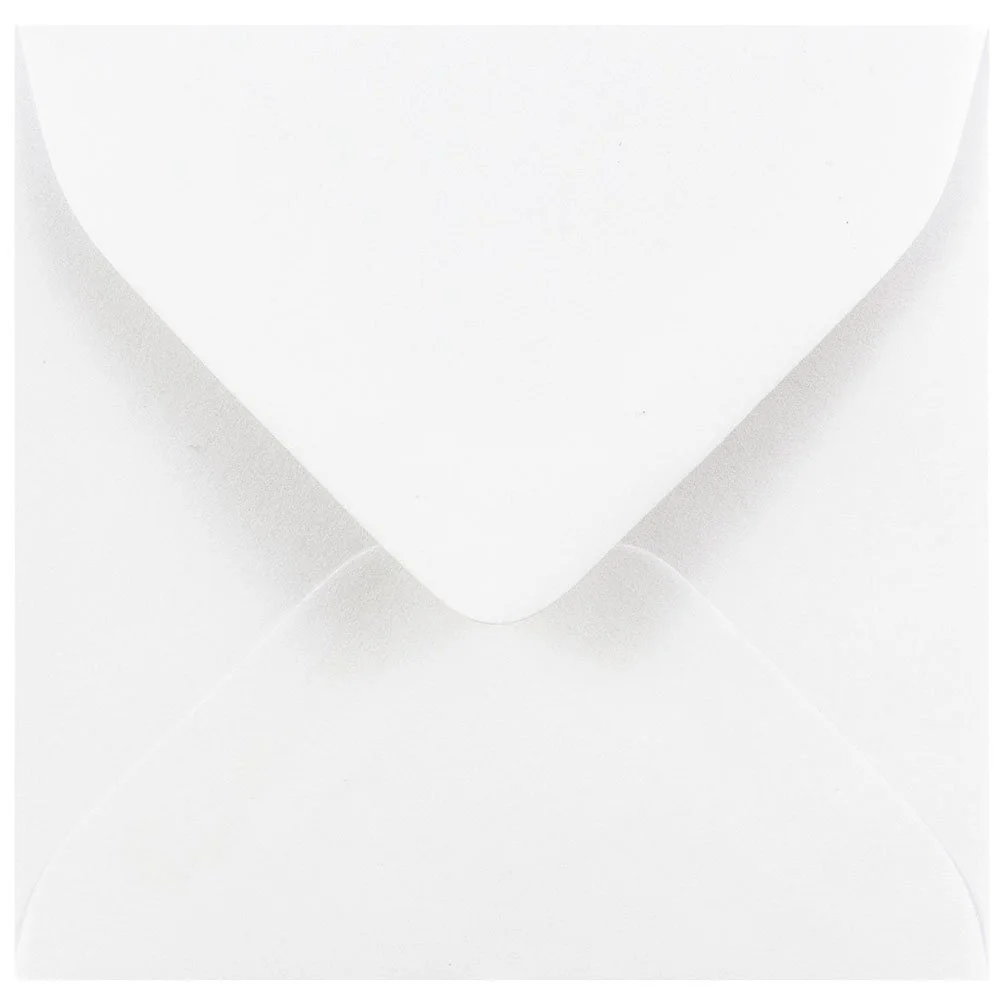 JAM Paper® 3.125" x 3.125" Square Invitation Envelopes - White - 25/Pack