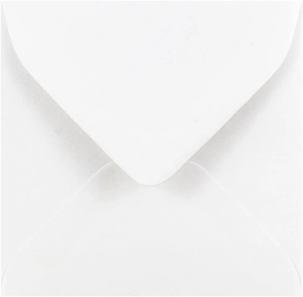 JAM Paper® 3.125" x 3.125" Square Invitation Envelopes - White - 25/Pack