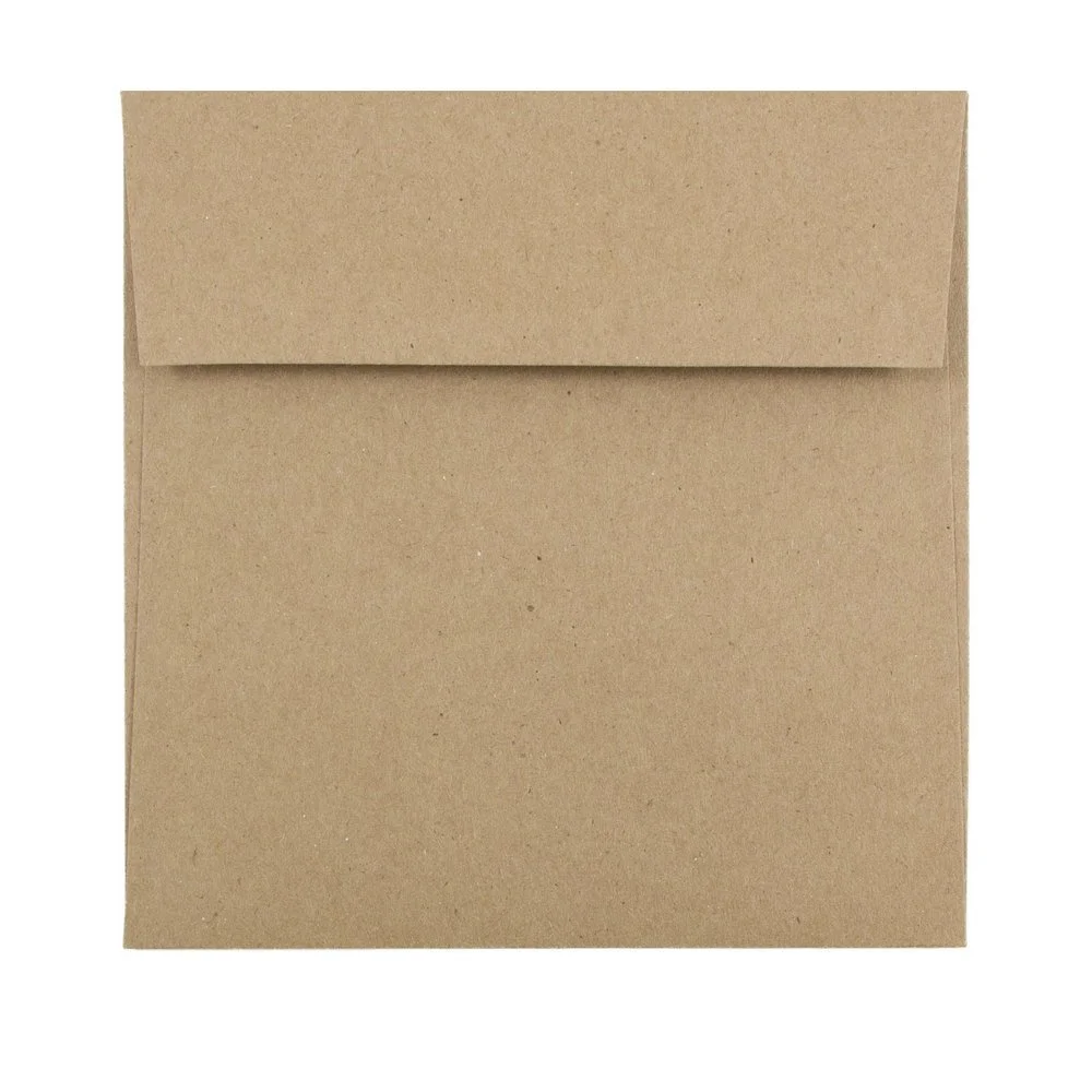 JAM Paper Square Invitation Envelopes (Recycled)