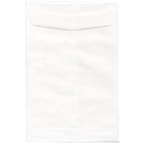 JAM Paper Open-End 6in x 9in Catalog Envelopes, Gummed Seal, White, Pack Of 25 Envelopes
