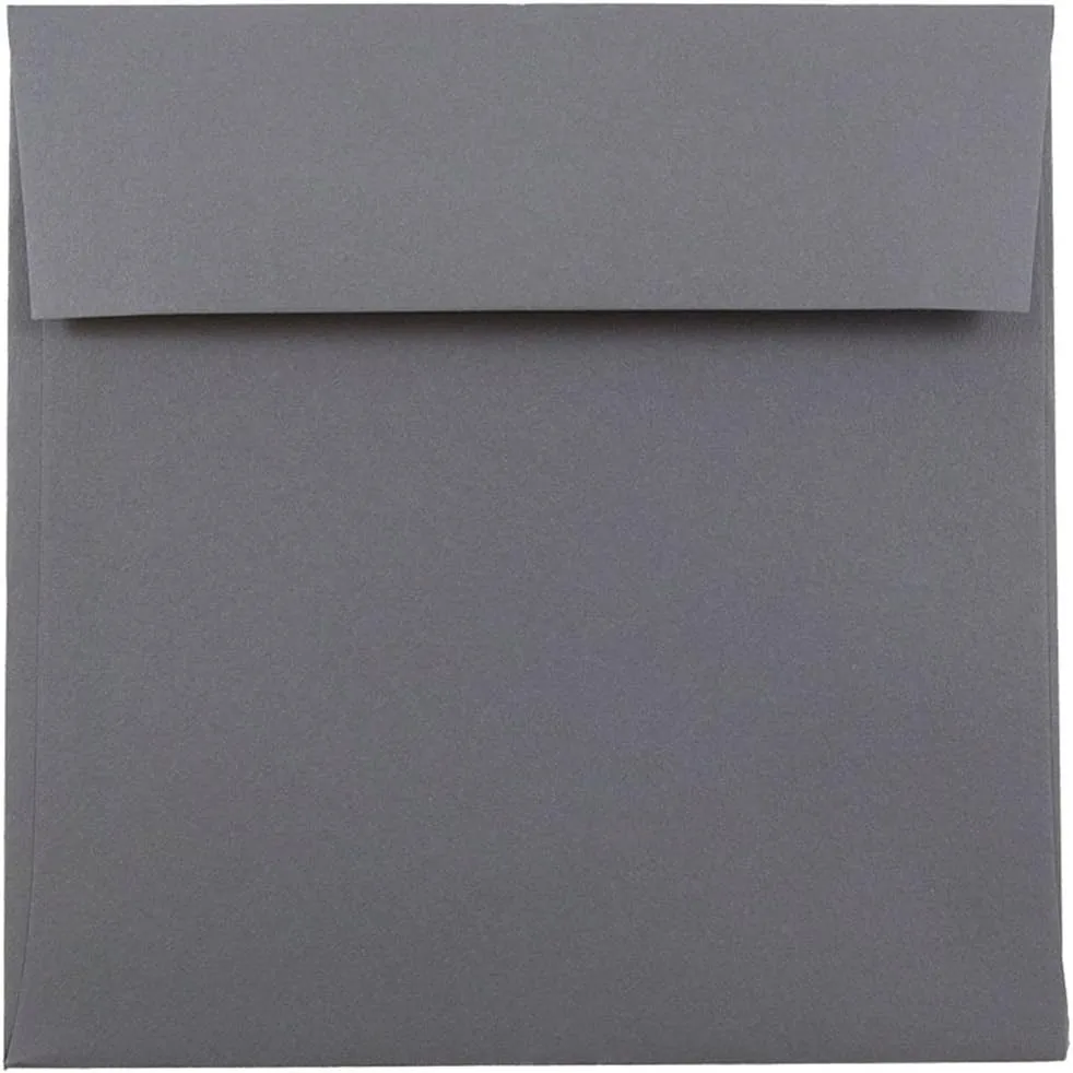 JAM PAPER Premium Dark Gray Invitation and Business Envelopes