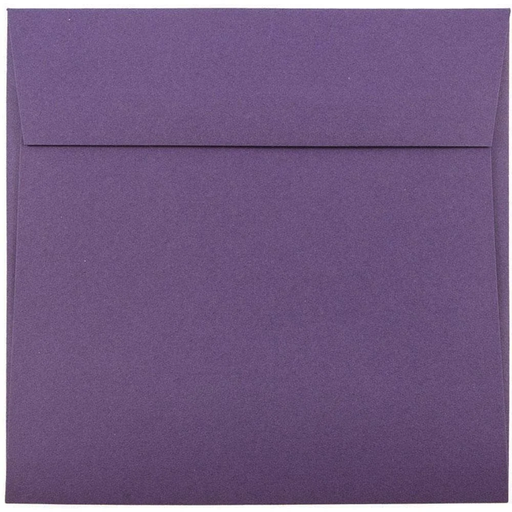JAM PAPER Premium Dark Purple Invitation Envelopes - 25/Pack