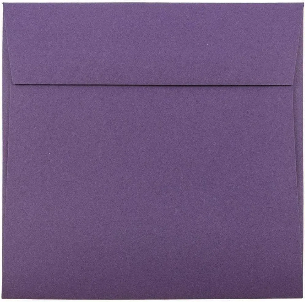 JAM PAPER Premium Dark Purple Invitation Envelopes - 25/Pack
