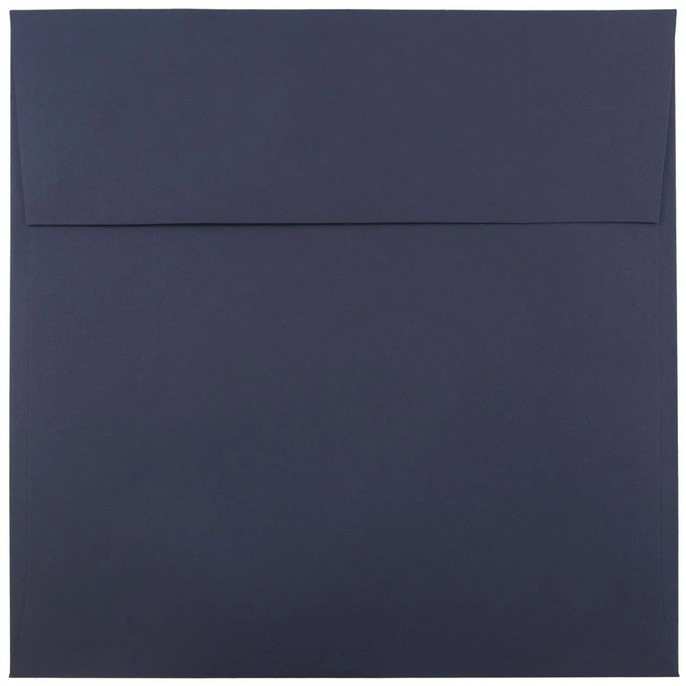 JAM PAPER Navy Blue Premium Invitation Envelopes - 25/Pack