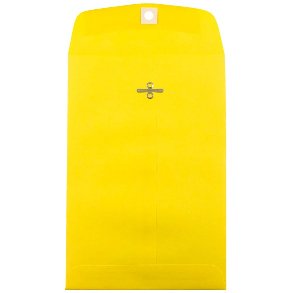 JAM PAPER 6 x 9 Open-End Catalog Envelopes with Clasp Closure
