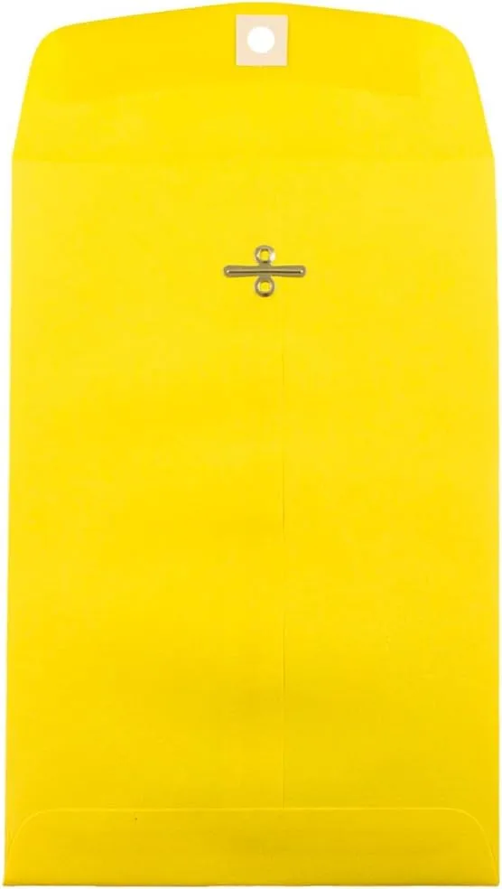 JAM PAPER 6 x 9 Open-End Catalog Envelopes with Clasp Closure