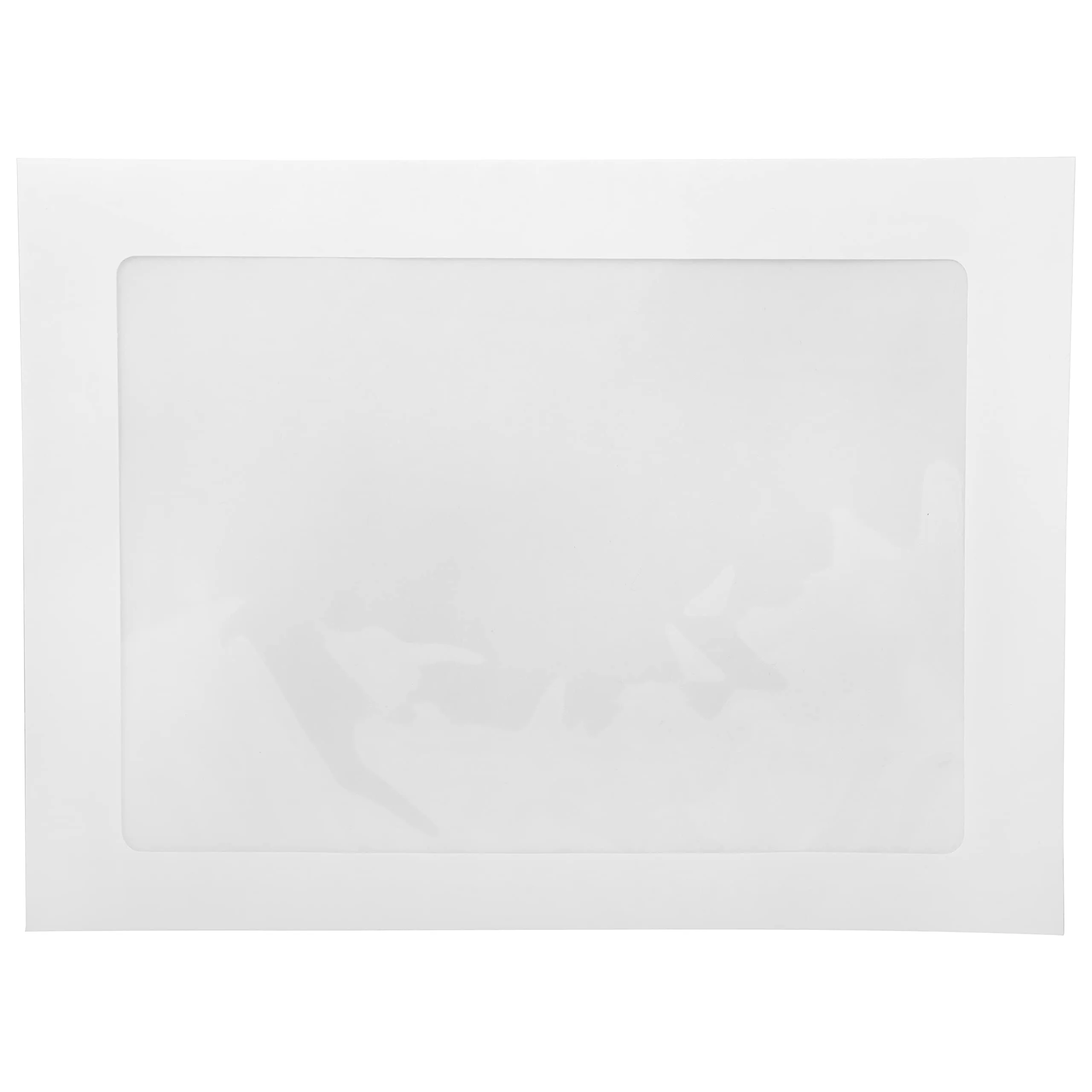 JAM Paper Window Booklet Envelopes - White - Gummed Closure - Single Window