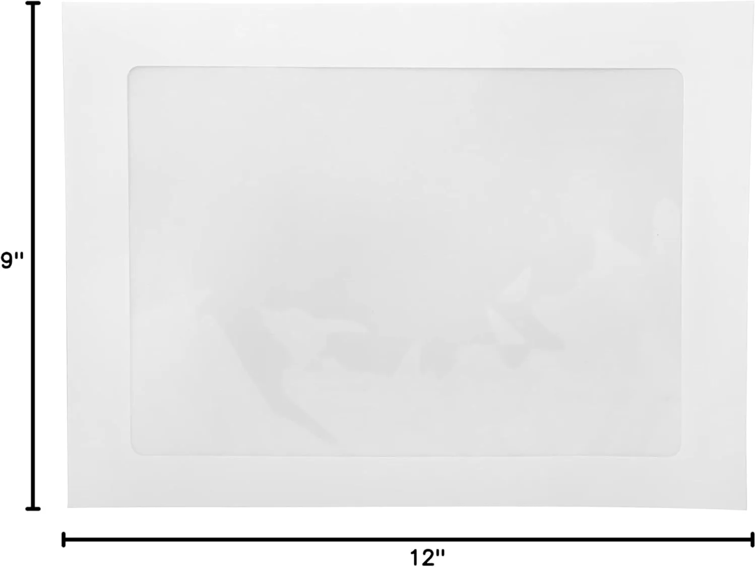 JAM Paper Window Booklet Envelopes - White - Gummed Closure - Single Window