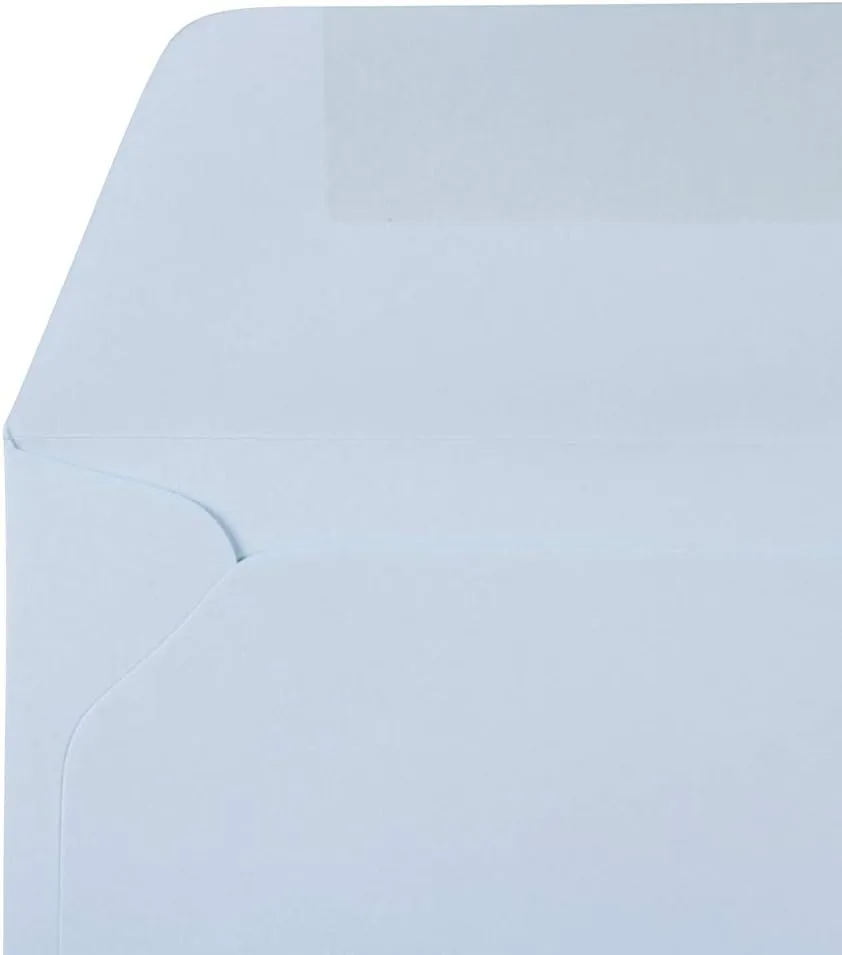 JAM PAPER 9 x 12 Booklet Premium Envelopes - Pastel Baby Blue - 25/Pack