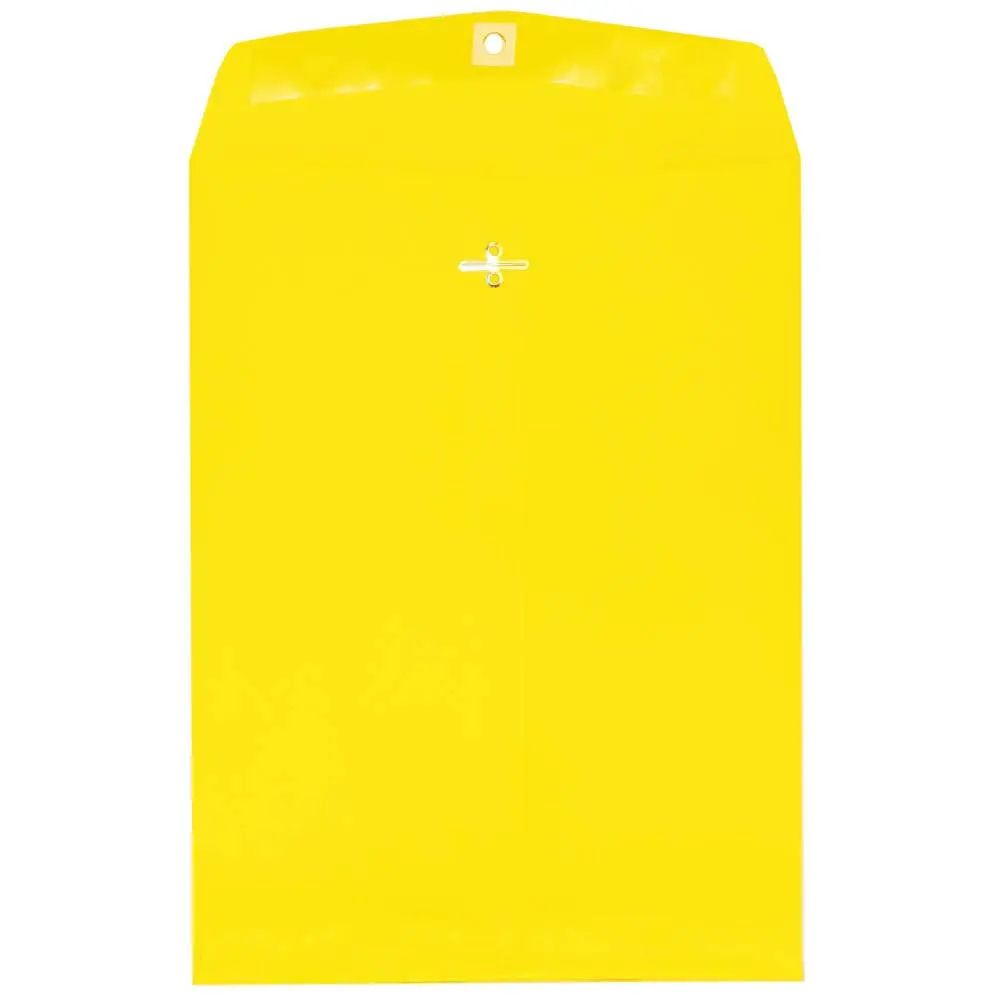 JAM Paper Open-End 9 x 12 Colored Catalog Envelopes with Clasp Closure