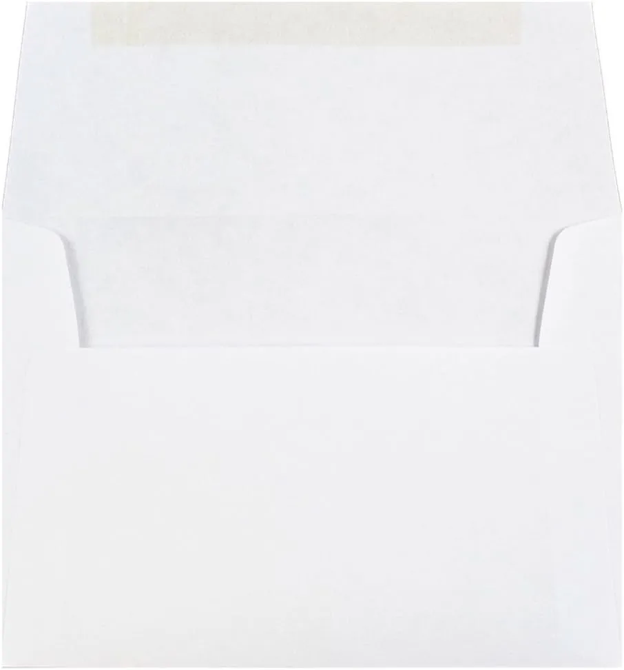 JAM PAPER 4Bar A1 Invitation Envelopes - 3 5/8 x 5 1/8 - White - 25/Pack