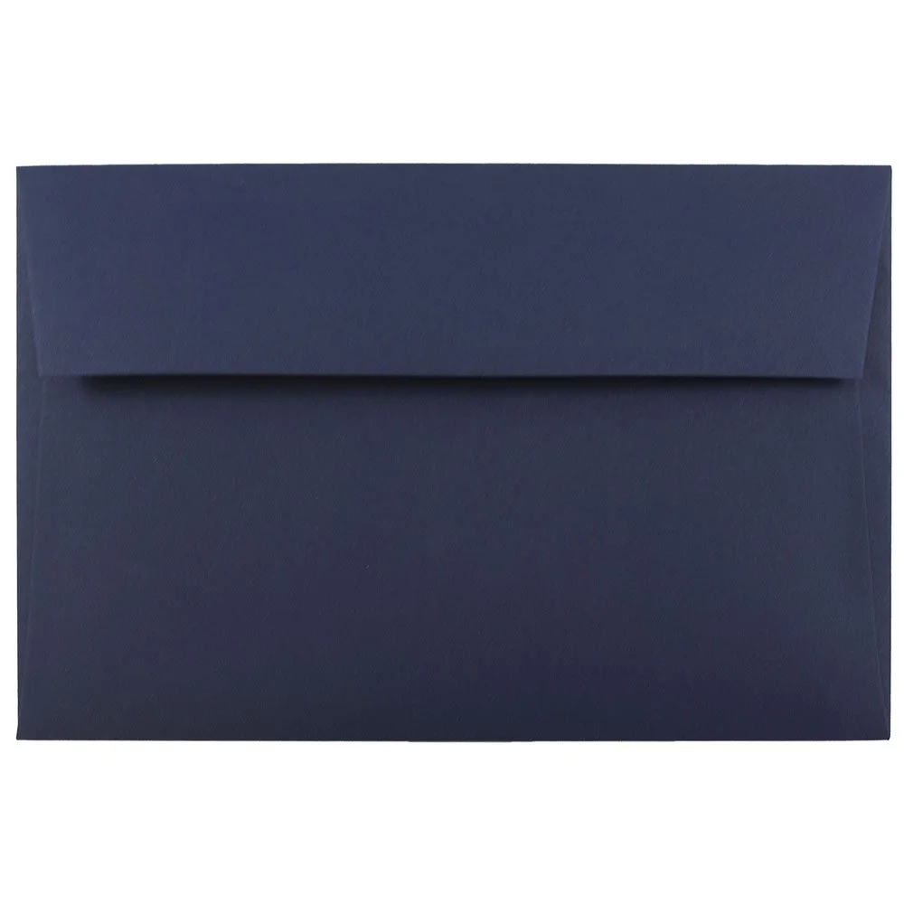 JAM PAPER Navy Blue Premium Invitation Envelopes - 25/Pack