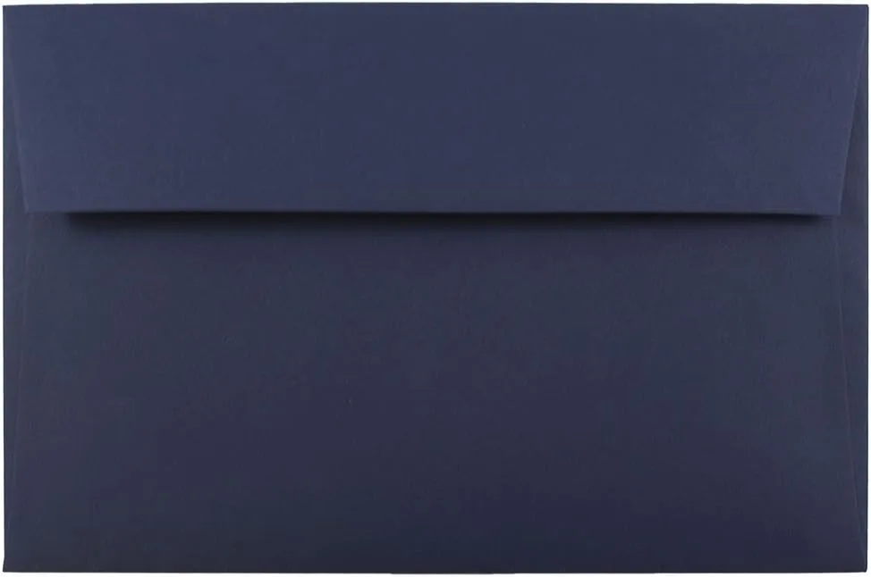 JAM PAPER Navy Blue Premium Invitation Envelopes - 25/Pack