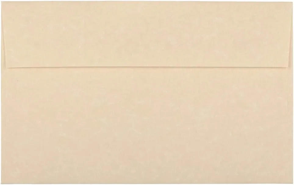 JAM PAPER Parchment Booklet Invitation Envelopes - 24 lb, 30% Recycled