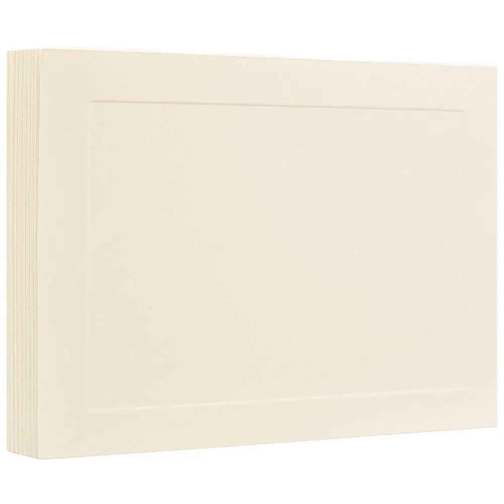JAM PAPER Blank Flat Note Cards