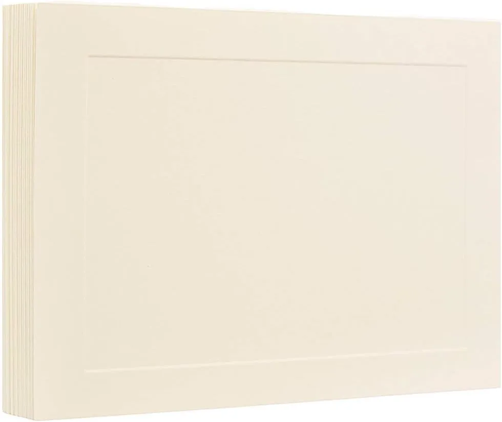 JAM PAPER Blank Flat Note Cards