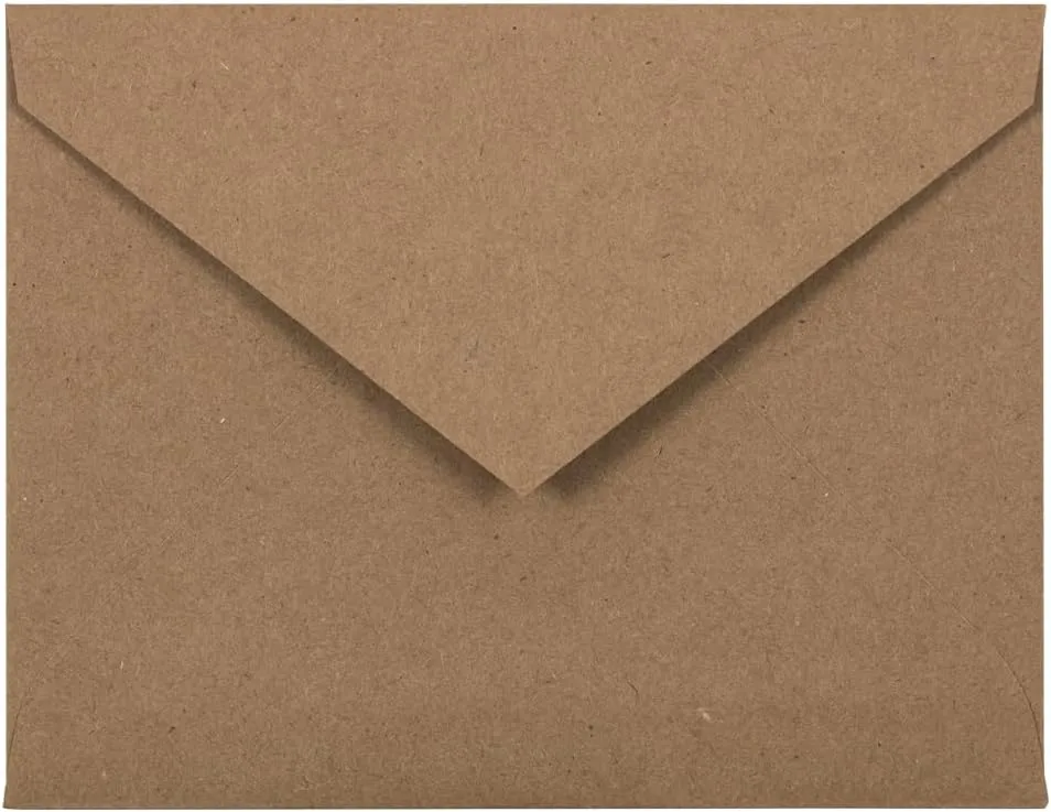 JAM PAPER Booklet Invitation Envelopes, Brown Kraft, Recycled