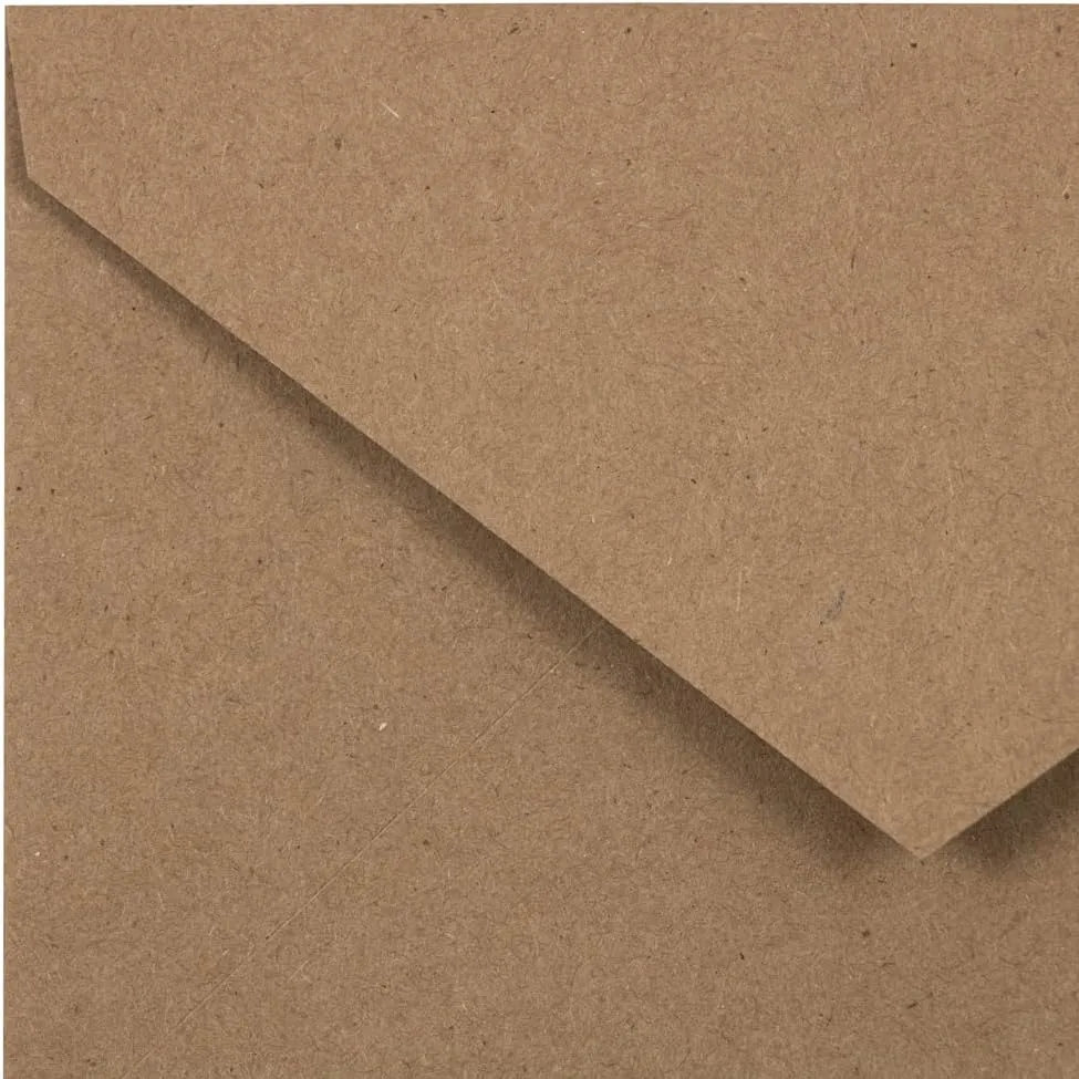 JAM PAPER Booklet Invitation Envelopes, Brown Kraft, Recycled
