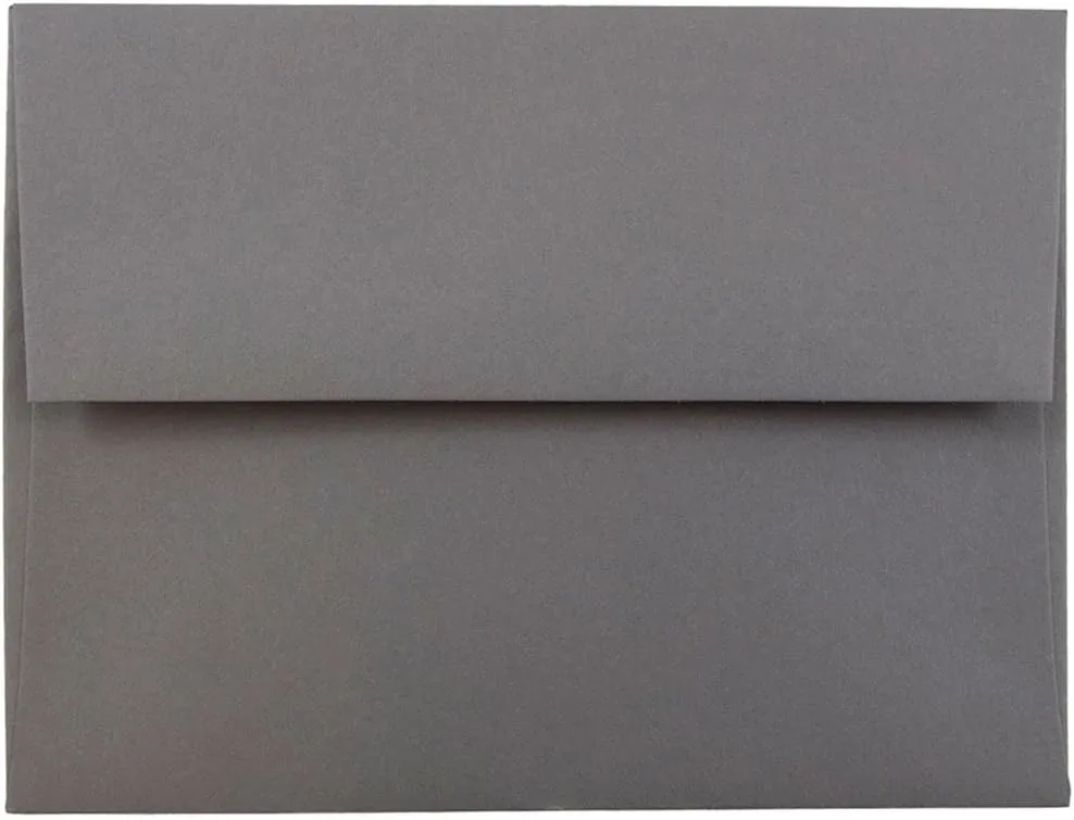 JAM PAPER Premium Dark Gray Invitation and Business Envelopes