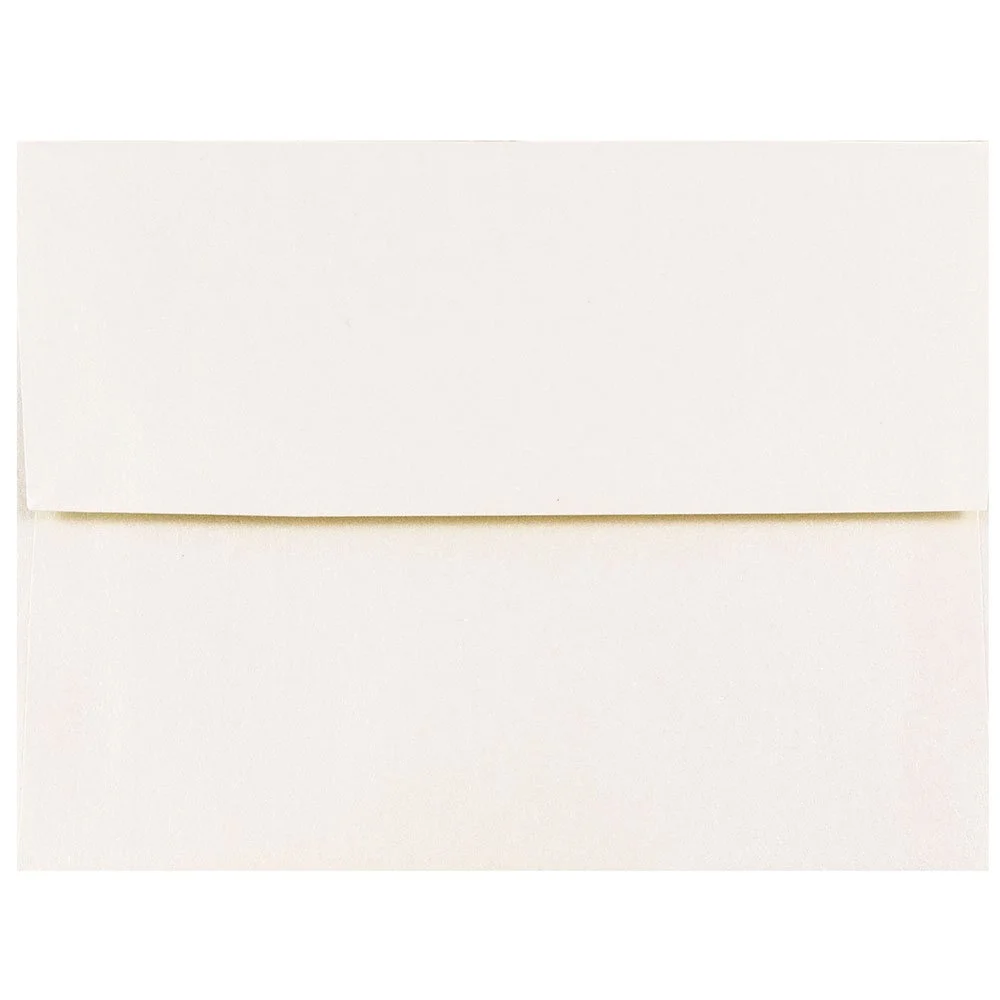 JAM PAPER Opal Stardream Metallic Invitation Envelopes
