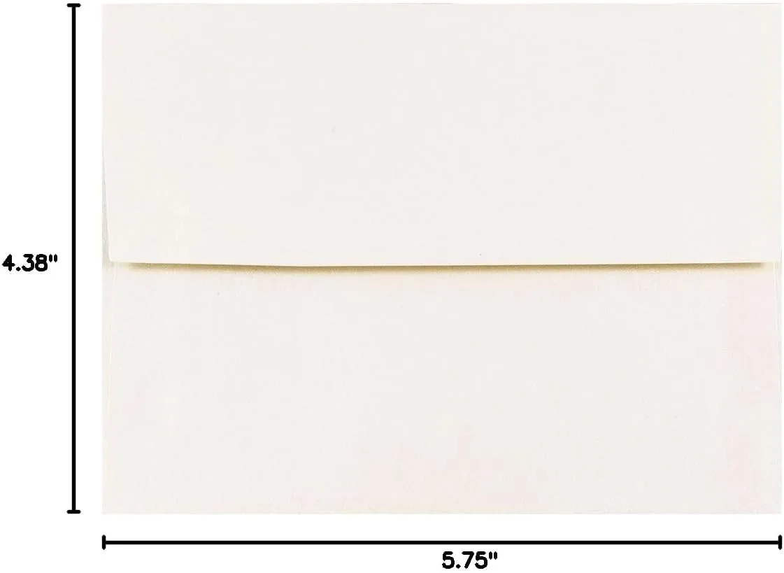JAM PAPER Opal Stardream Metallic Invitation Envelopes