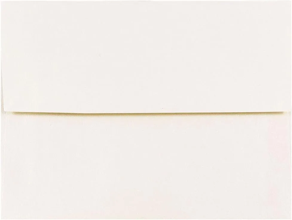 JAM PAPER Opal Stardream Metallic Invitation Envelopes