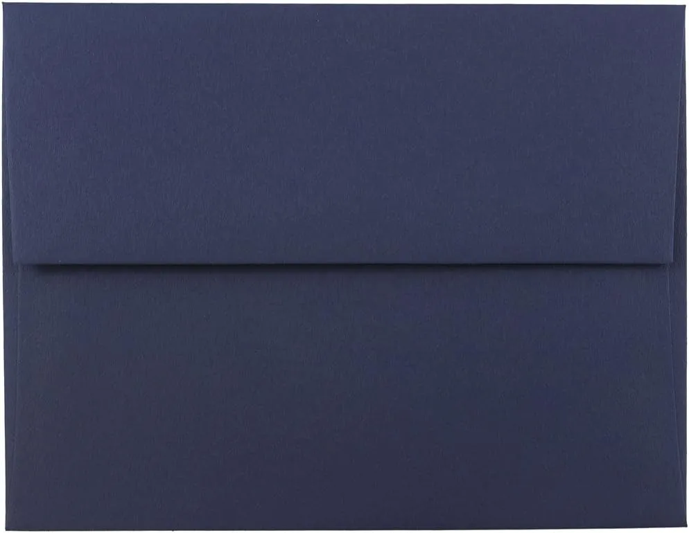 JAM PAPER Navy Blue Premium Invitation Envelopes - 25/Pack