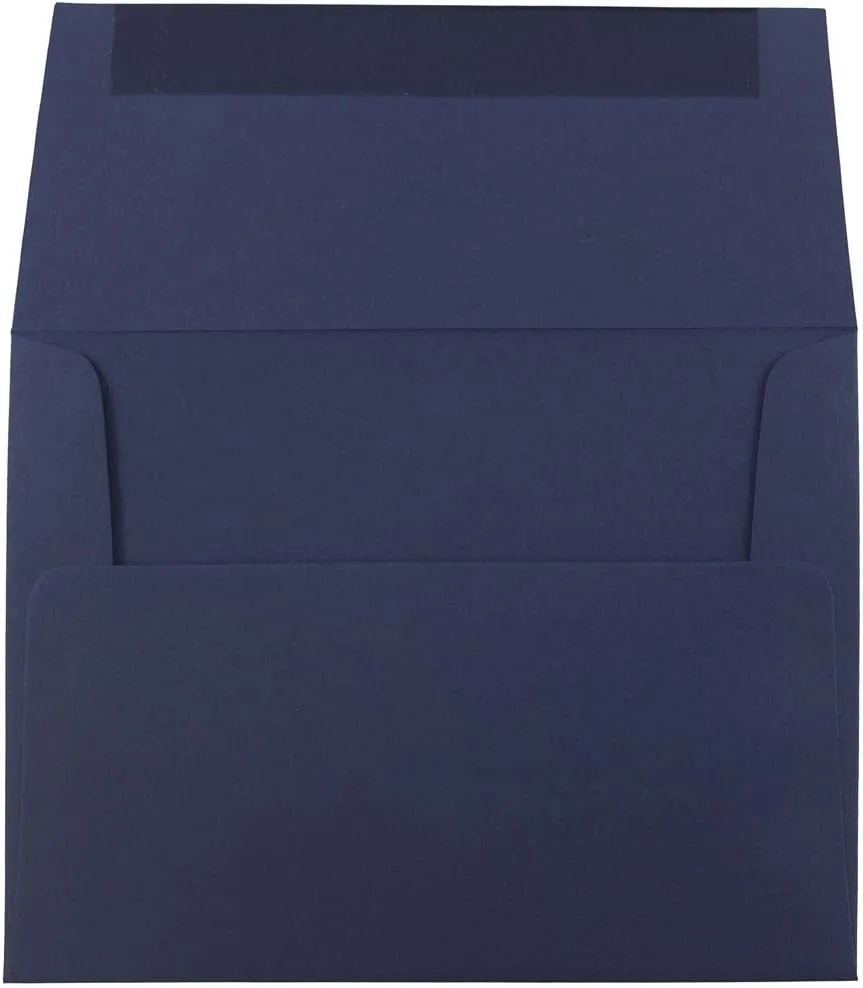 JAM PAPER Navy Blue Premium Invitation Envelopes - 25/Pack