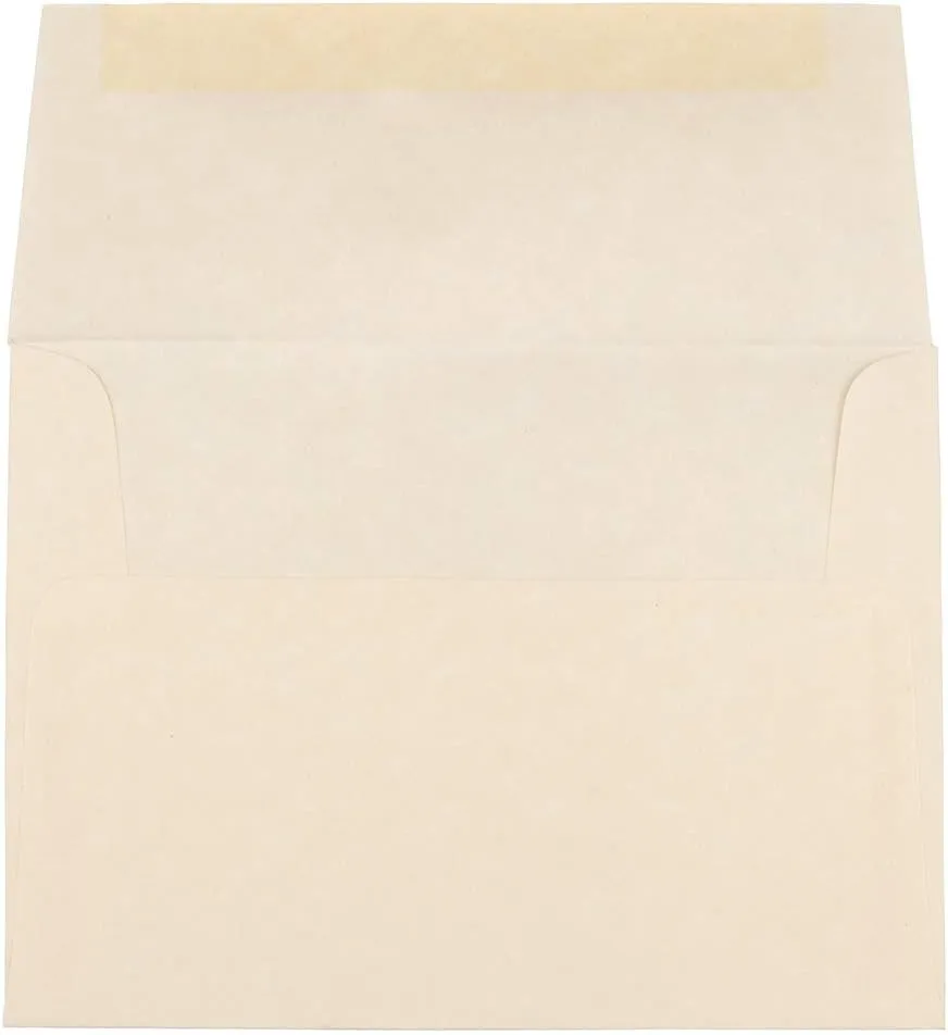 JAM PAPER Parchment Booklet Invitation Envelopes - 24 lb, 30% Recycled