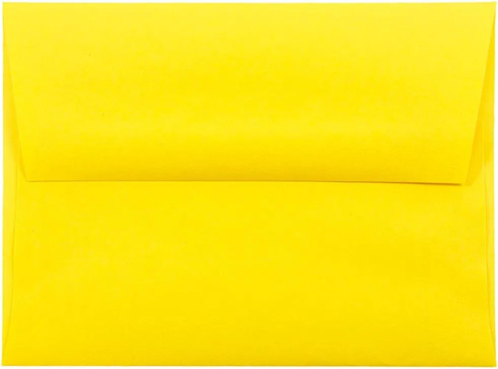 JAM PAPER Colored Envelopes (Recycled, Gummed Closure) - 25 Pack