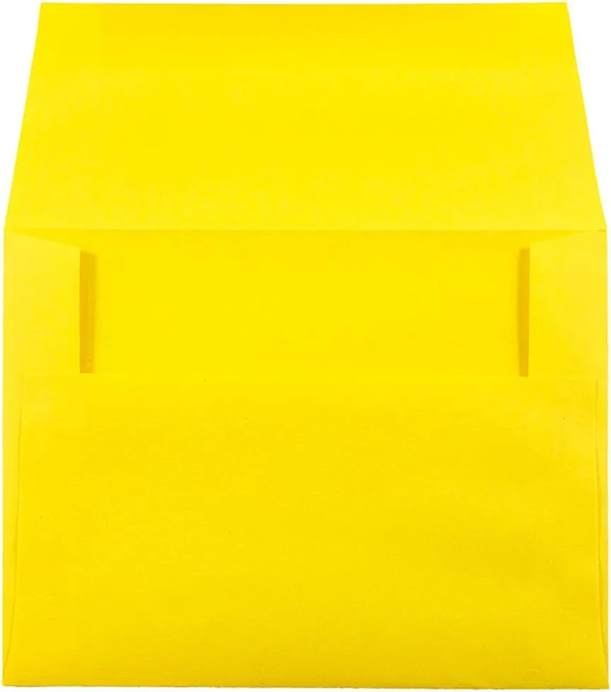JAM PAPER Colored Envelopes (Recycled, Gummed Closure) - 25 Pack