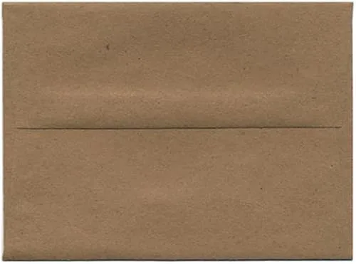 JAM PAPER Blank Foldover Cards - Brown Kraft 60lb - 25/Pack
