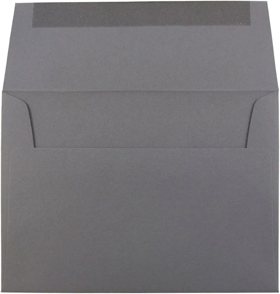 JAM PAPER Premium Dark Gray Invitation and Business Envelopes