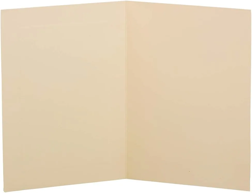 JAM PAPER Strathmore Foldover Cards - 80lb Wove - 25/Pack