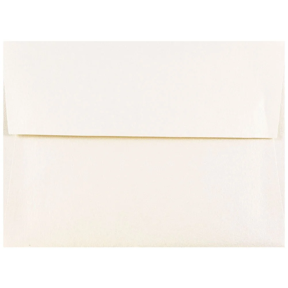 JAM PAPER Opal Stardream Metallic Invitation Envelopes