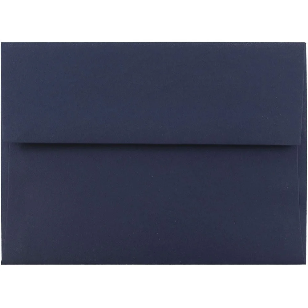JAM PAPER Navy Blue Premium Invitation Envelopes - 25/Pack