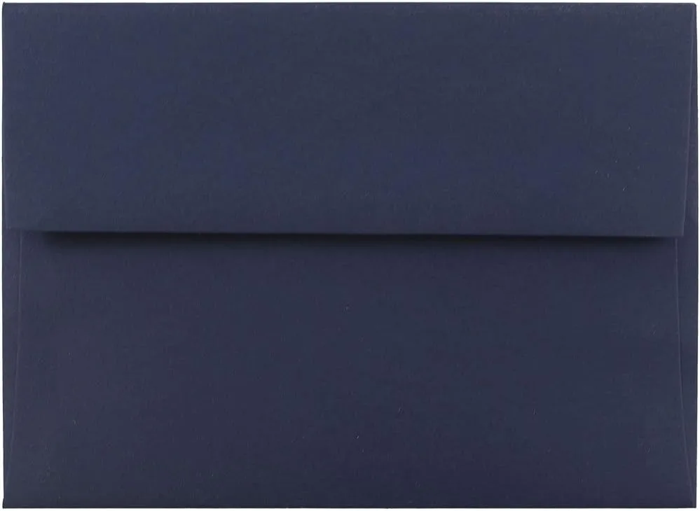 JAM PAPER Navy Blue Premium Invitation Envelopes - 25/Pack