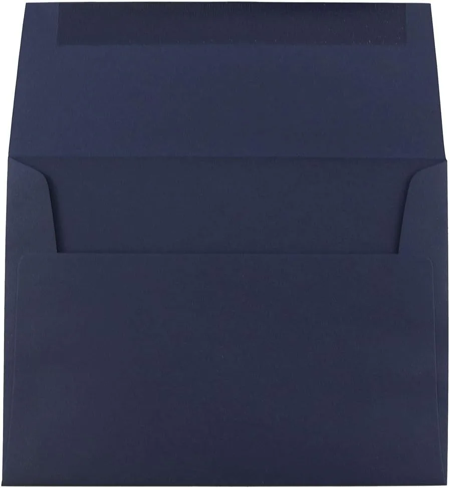 JAM PAPER Navy Blue Premium Invitation Envelopes - 25/Pack