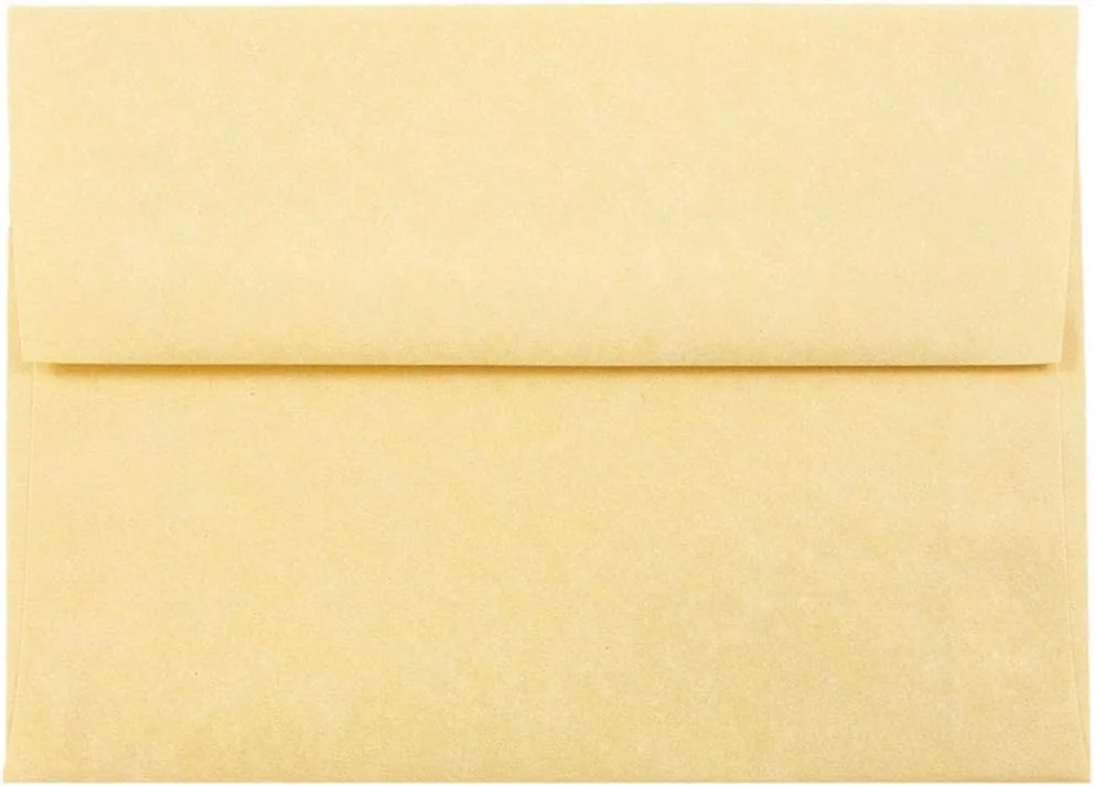 JAM PAPER Parchment Booklet Invitation Envelopes - 24 lb, 30% Recycled