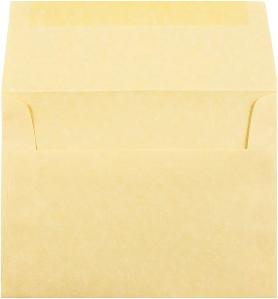 JAM PAPER Parchment Booklet Invitation Envelopes - 24 lb, 30% Recycled