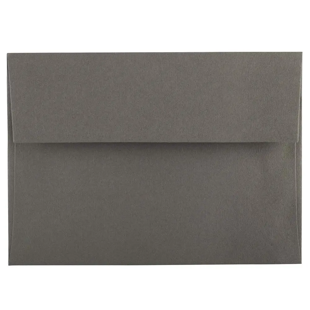 JAM PAPER Premium Dark Gray Invitation and Business Envelopes