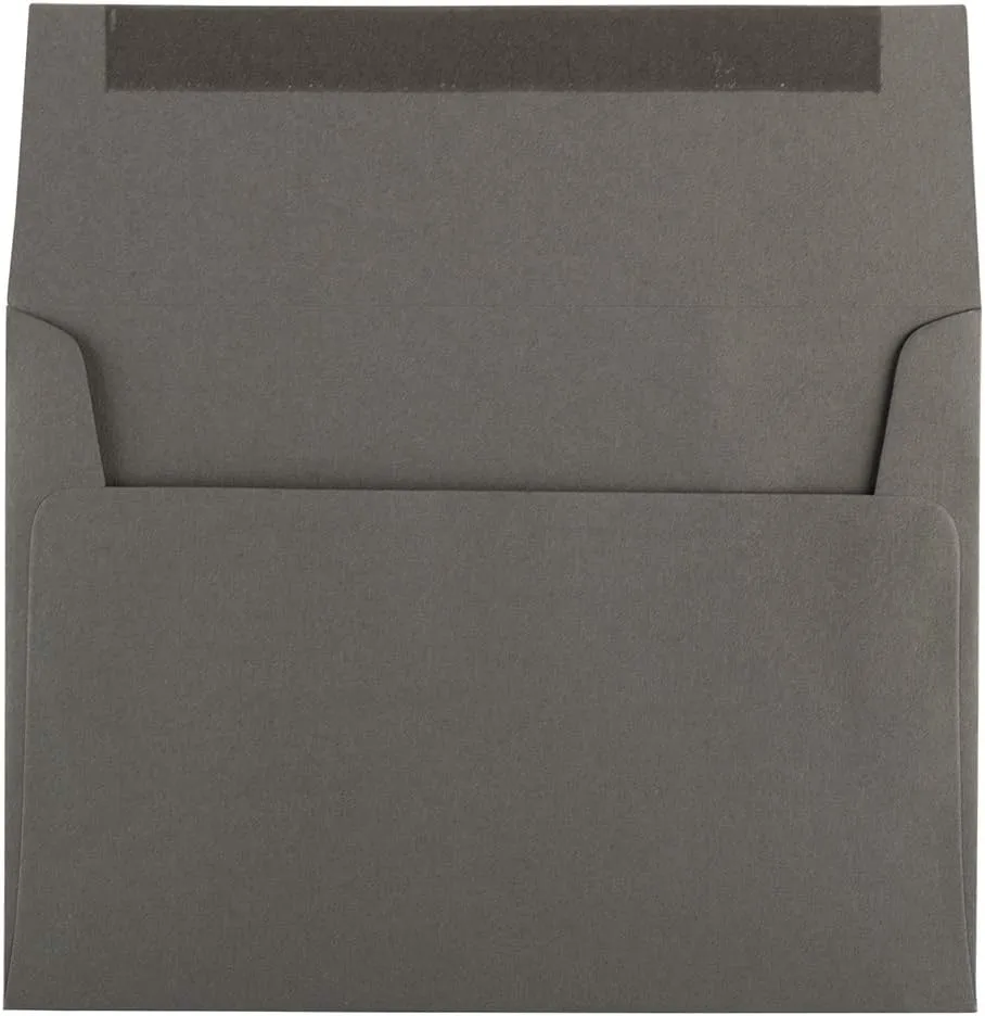JAM PAPER Premium Dark Gray Invitation and Business Envelopes