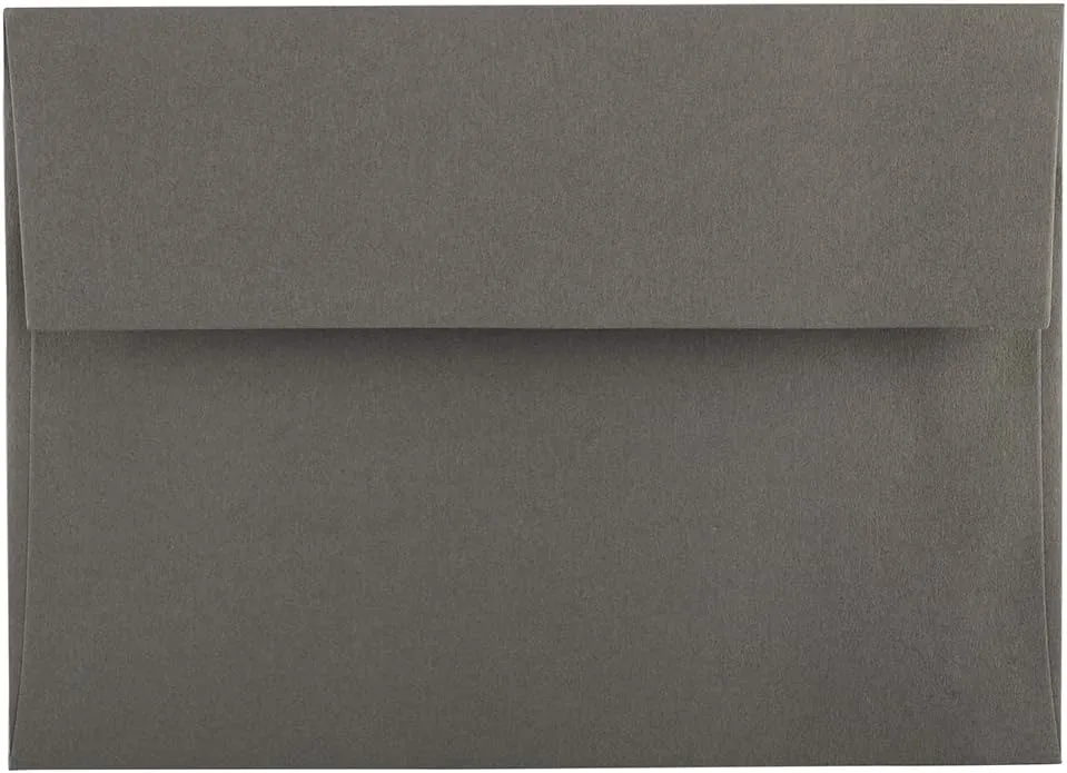 JAM PAPER Premium Dark Gray Invitation and Business Envelopes