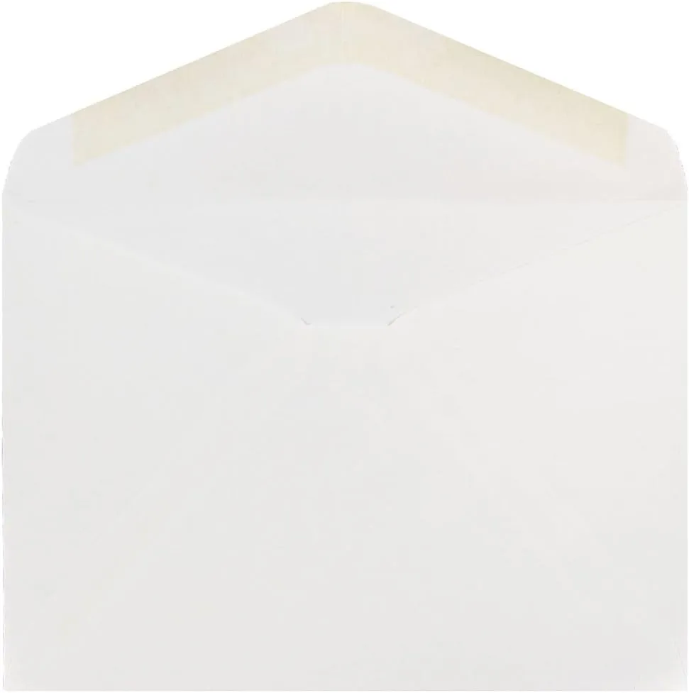 JAM PAPER A7 Commercial Invitation Envelopes with V-Flap - 5 1/4 x 7 1/4 - White - 25/Pack