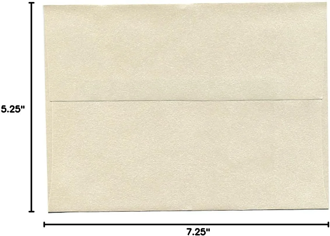 JAM PAPER Opal Stardream Metallic Invitation Envelopes