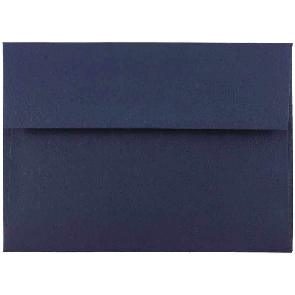 JAM PAPER Navy Blue Premium Invitation Envelopes - 25/Pack